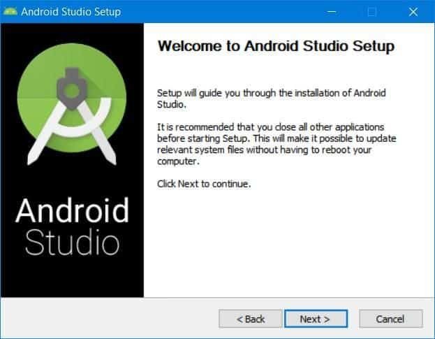 Εγκατέστησε το Android Studio