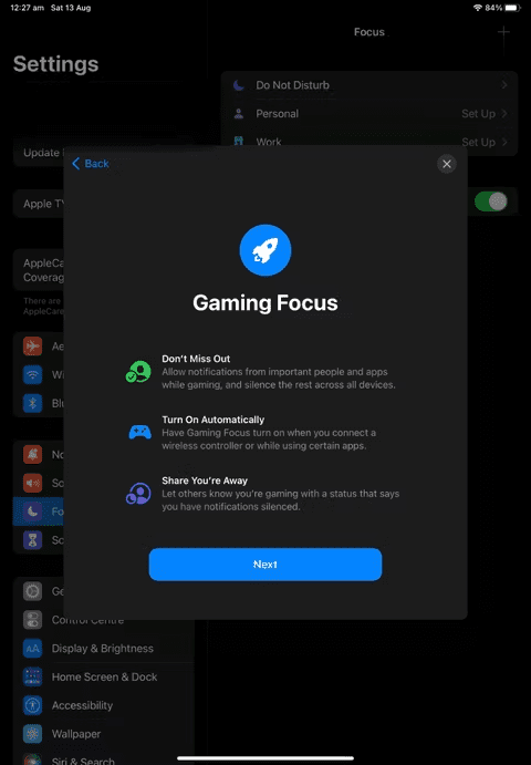 Τι σημαίνει και πώς να ενεργοποιήσεις το Gaming (focus) mode στο iPhone και το iPad