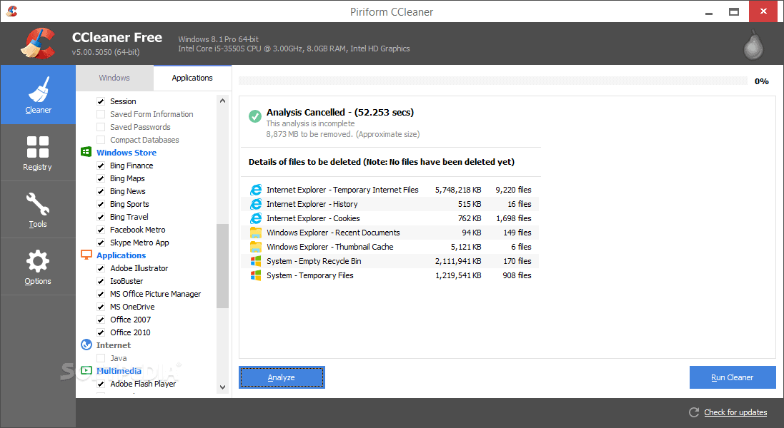 ccleaner portable 5.43
